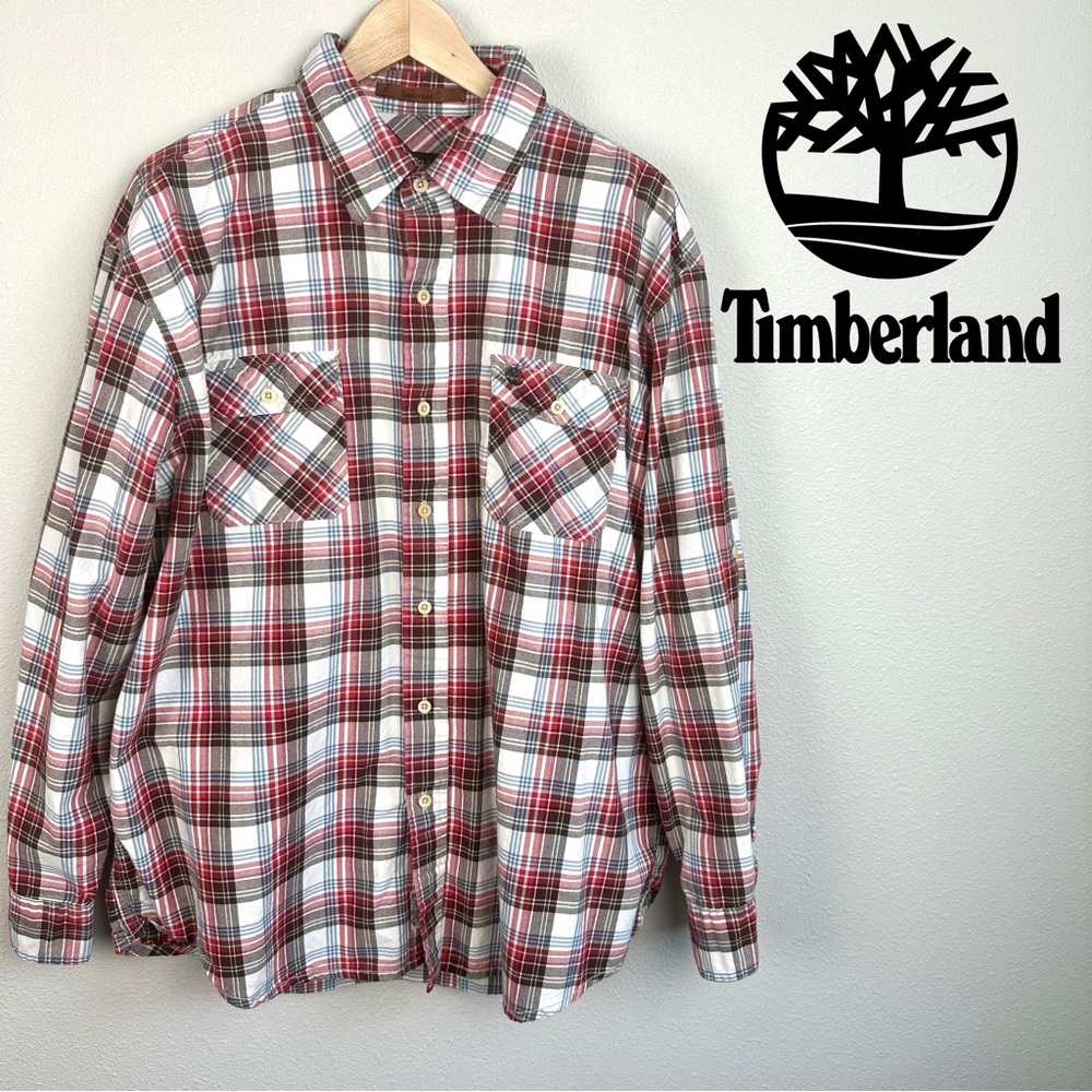 Timberland‎ long-sleeve plaid button-down shirt